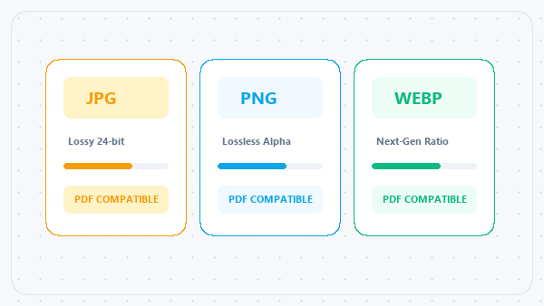 JPG vs PNG vs WEBP for PDF Documents: Which Should You Use?