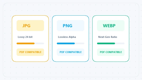 JPG vs PNG vs WEBP for PDF Documents: Which Should You Use?