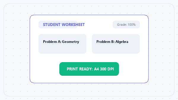 Teachers: Turn Worksheet Photos Into Printable PDFs in 2 Minutes